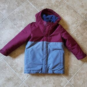 The Children's Place Maroon and Blue Puffer Jacket